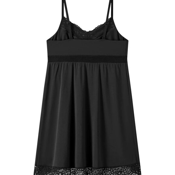 NEW 🎁 Soft Bliss Sleepwear Chemise by UNDERSTANCE In Black- Medium - Picture 4 of 4